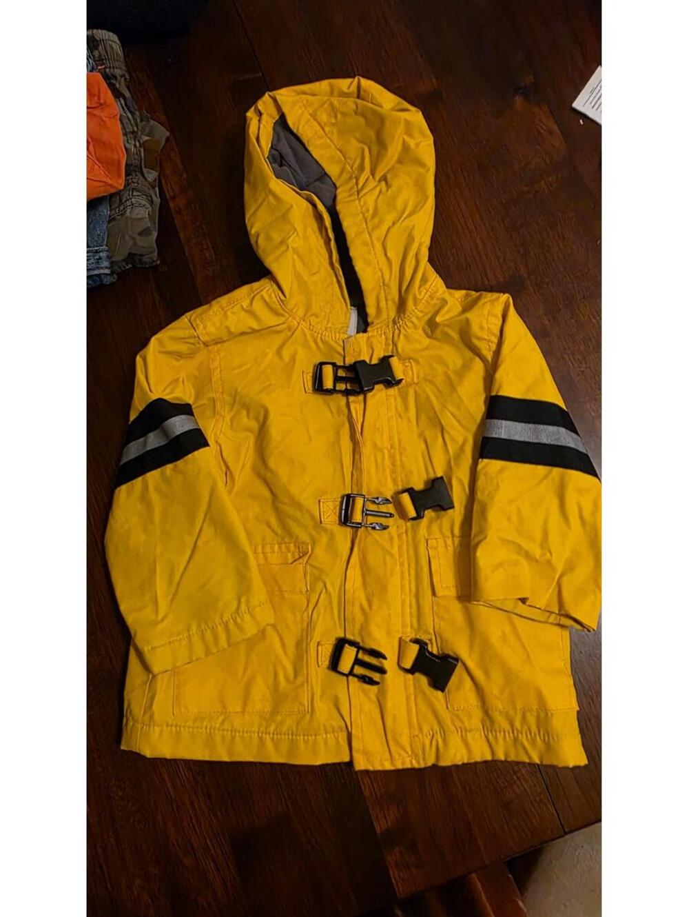 Old Navy Toddler Girls Fleece Lined Rain Coat Jacket 18-24 Months Pink